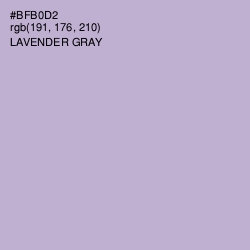 #BFB0D2 - Lavender Gray Color Image